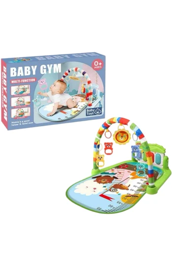 Игровой коврик с дугой и погремушками Baby Gym: свет, звук