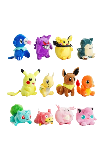 М'які іграшки Pokemon: 12 видів, висота 18 см